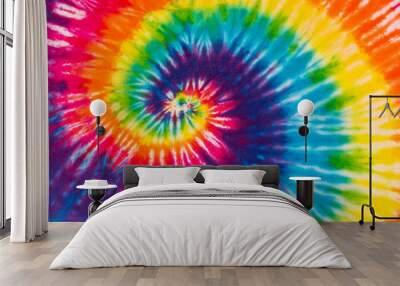 colorful tie dye designs patterns Wall mural