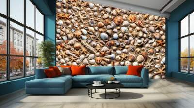 close up of a pile of pebbles Wall mural