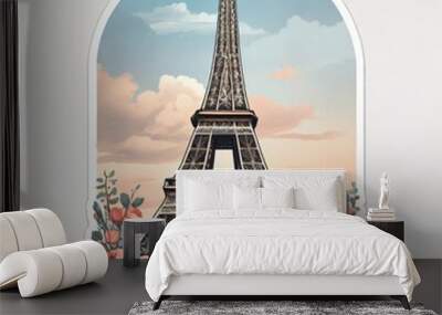  Eiffel Tower Wall mural