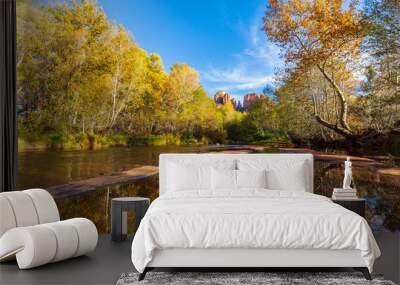 Scenic Cathedral Rocks Landscape Sedona Arizona Wall mural