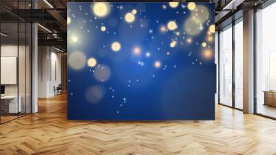 Brilliant gold dust vector shine. Glittering shiny ornaments for background. Vector illustration. Wall mural