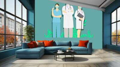 vector illustration for doctors day Wall mural