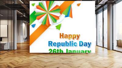 vector illustration for Indian happy republic day Wall mural