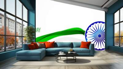 vector illustration for Indian independence day-15 august Wall mural