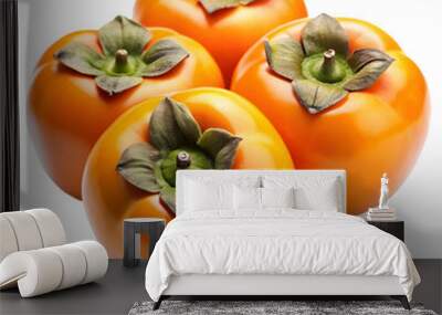 a fresh ripe persimmons Wall mural