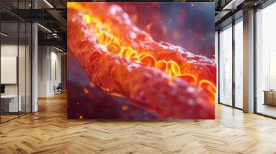 Portray the impact of atherosclerosis on cardiovascular health and overall wellbeing Wall mural