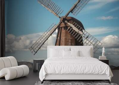 giant old windmill  Wall mural