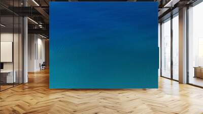 Aerial top view, Beautiful blue sea surface Wall mural