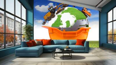 Construction concept Wall mural