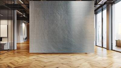 Silver metal, Stainless steel texture background Wall mural