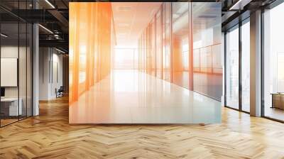 Dynamic blurred office hall interior: abstract background for business concept

 Wall mural