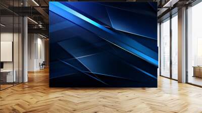 Dynamic dark blue abstract corporate background for business presentations and marketing materials

 Wall mural