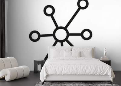 Conect line style icon. Vector. Isolated. Wall mural