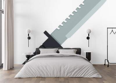 Illustration of a combat knife. Wall mural