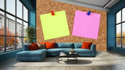 2 empty post-it Wall mural