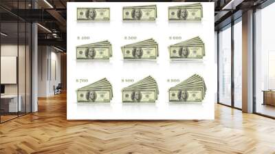 100 to 900 Dollars Wall mural