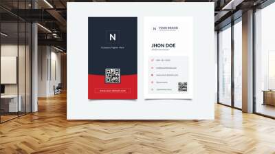 modern professional clean minimal business card design Wall mural