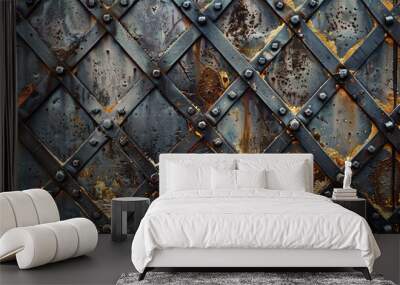 Metal background texture Wall mural