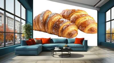 Bread isolated on white or transparent background Wall mural