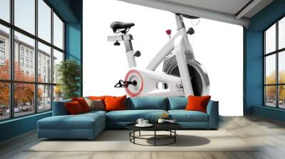 Stationary bike isolated on white or transparent background Wall mural