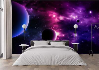 Photorealistic Galaxy background. Wall mural