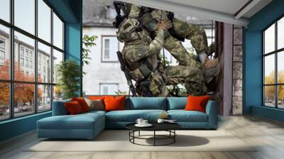 Special forces soldiers storm the walls Wall mural