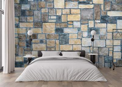 close up on stone wall background for design Wall mural