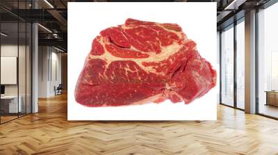 fresh beef isolated on white background Wall mural