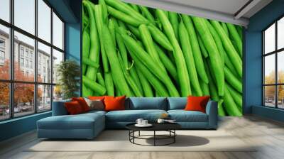 green bean background Wall mural