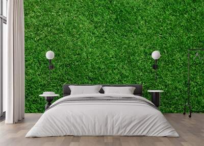 real green grass background Wall mural