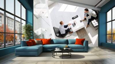 Business people discussing ideas Wall mural