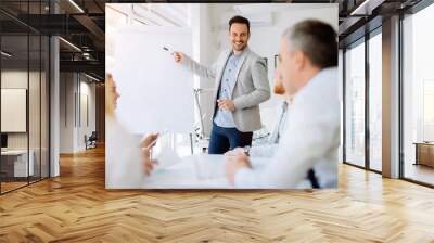 Business people in office Wall mural