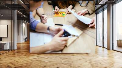 Group of designer working on project Wall mural