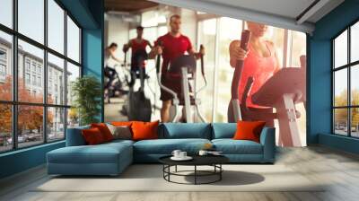 People cardio workout Wall mural