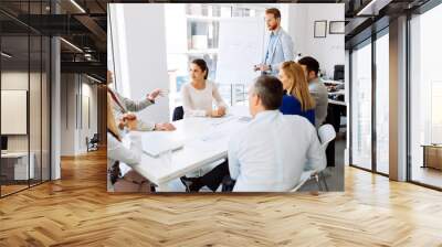 Presentation and collaboration by business people Wall mural