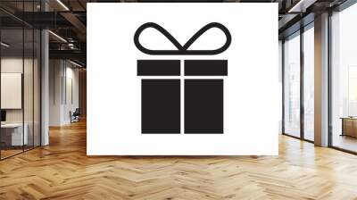 gift box icon design vector logo template EPS 10 Wall mural