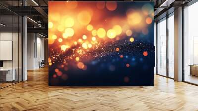 Abstract light trails background, vibrant colors and dynamic motion blur  Wall mural