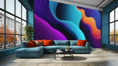 Elegant silk designs for modern luxury fashion. Wall mural