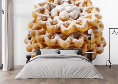 Funnel Cakes. isolated on a transparent background Wall mural