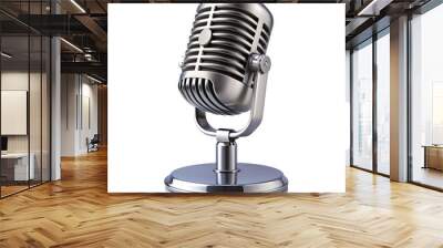 radio microphone isolated on background Wall mural