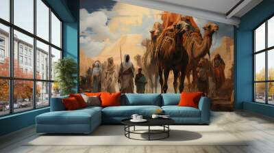 Riveting Journey: The Exodus from Egypt Wall mural