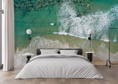 Aerial coastline Image Of Australian Beach Wall mural