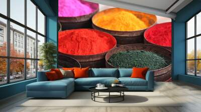 Colored powders Wall mural