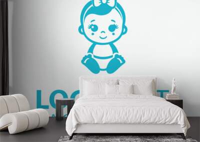 Baby Doll Logo Wall mural