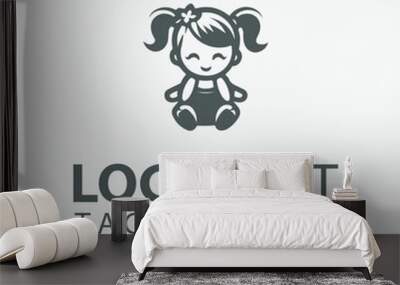 Baby Doll Logo Wall mural