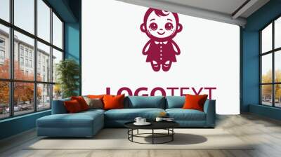 Baby Doll Logo Wall mural