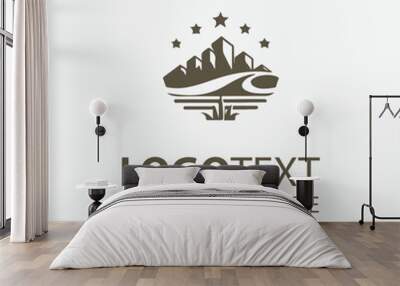 Desert Logo Wall mural