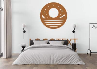 Desert Logo Wall mural