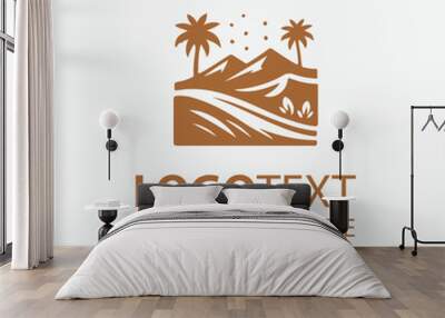 Desert Logo Wall mural