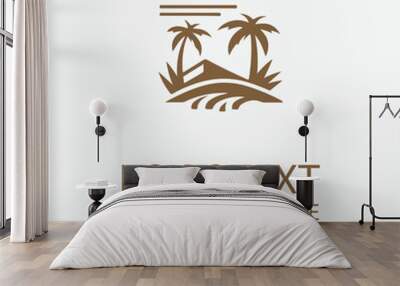 Desert Logo Wall mural